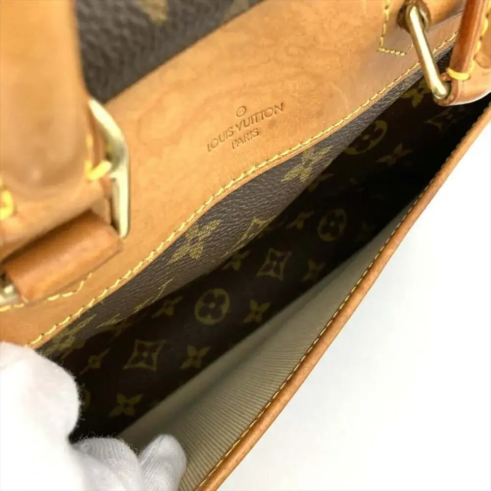 LOUIS VUITTON Brown Monogram Canvas Deauville Bag